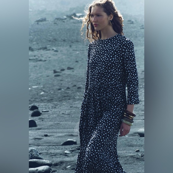 ZARA  LONG PRINTED DRESS ZW COLLECT - Picture 4 of 10
